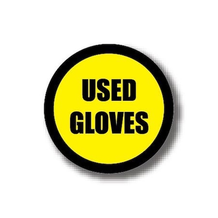 Ergomat 12in CIRCLE SIGNS Used Gloves DSV-SIGN 144 #6158 -UEN